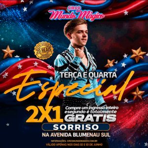 Ingresso Circo Mundo Mágico | Sorriso - MT | 02/06/2026 - Terça-Feira 20:00hs